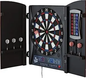 Electronic Dart Board with Cabinet